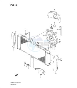 GSF650/S drawing RADIATOR