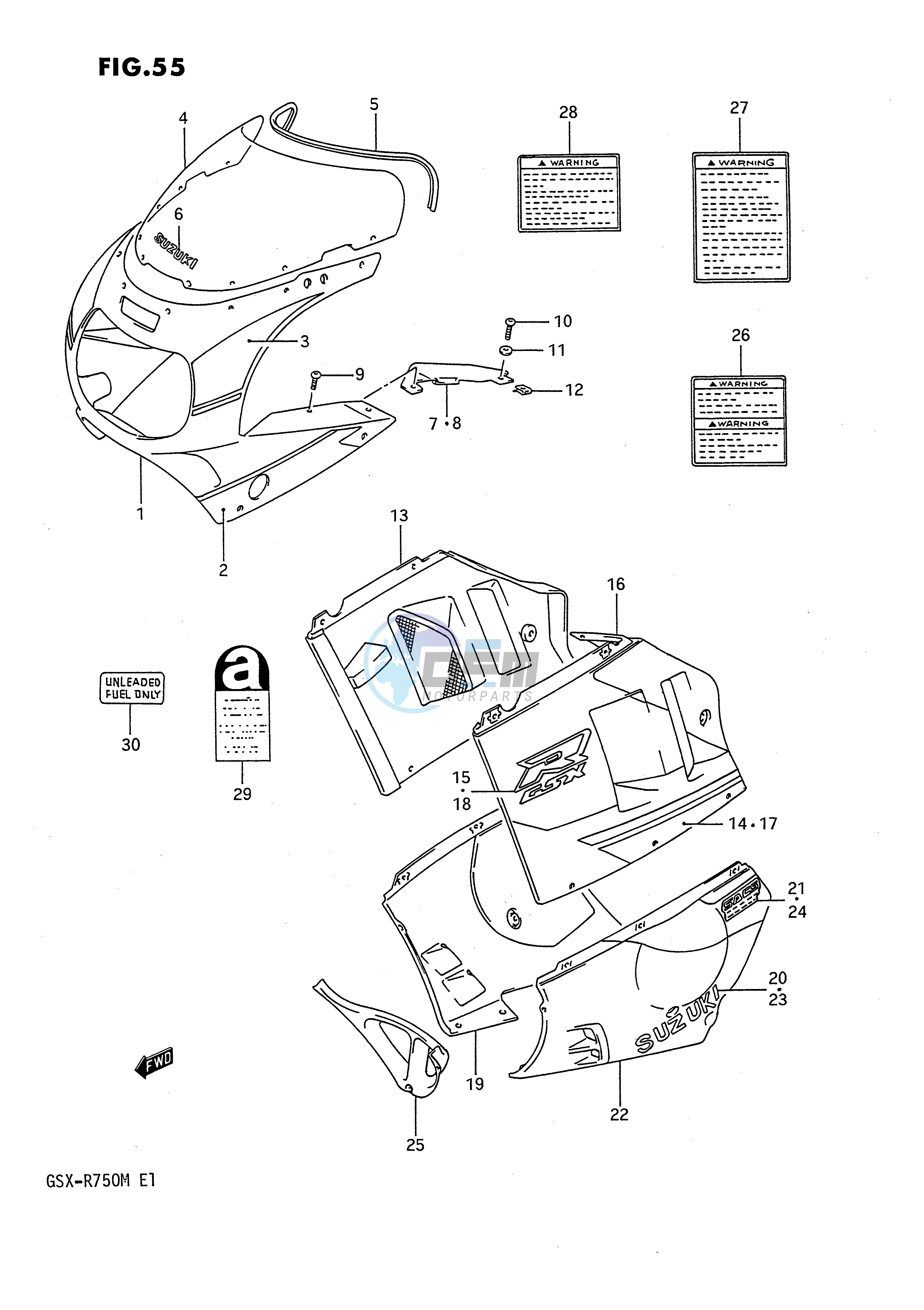 COWLING BODY (3CG 05X)