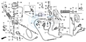 TRX680FA drawing HANDLE LEVER/SWITCH/CABLE