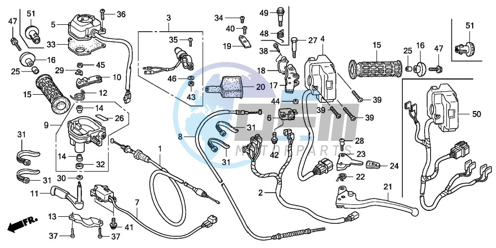 HANDLE LEVER/SWITCH/CABLE