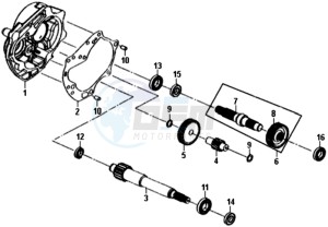 CROX 50 L5-L6 drawing MISSION CASE - DRIVE SHAFT