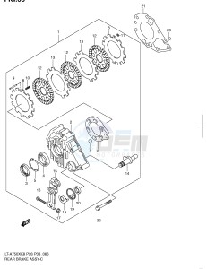 LT-A750X (P28-P33) drawing REAR BRAKE ASSY