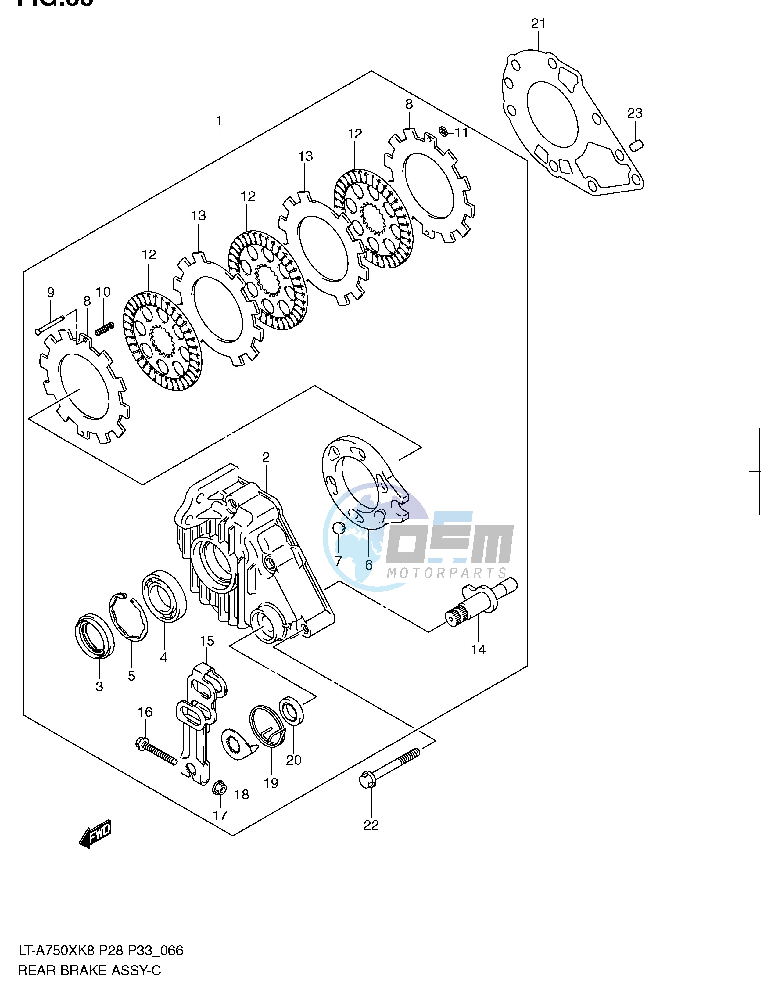 REAR BRAKE ASSY