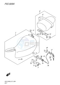 GSX-S1000F ABS EU drawing SEAT