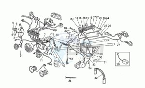 V 75 750 PA Nuovo Tipo PA Nuovo Tipo drawing Electrical system