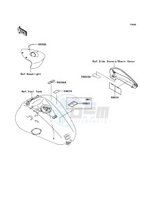 VN2000 VN2000A6F GB XX (EU ME A(FRICA) drawing Labels