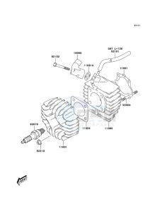 KFX50 KSF50-A3 EU drawing Cylinder Head