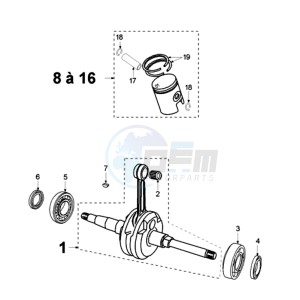 VOGUE LNA BE drawing CRANKSHAFT AND CYLINDER