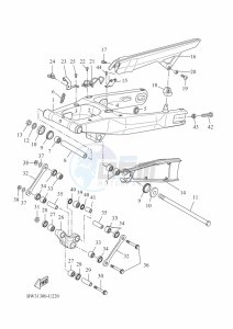 XTZ690 TENERE 700 (BEH3) drawing REAR ARM