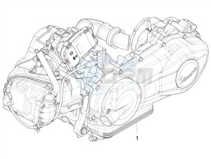 SPRINT 150 4T 3V IGET ABS-NOABS E2-E3-E4 (APAC) drawing Engine, assembly