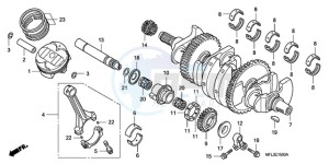 CBR1000RRA Australia - (U) drawing CRANKSHAFT/PISTON