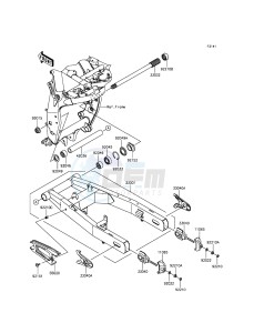 Z800 ZR800AEF FR GB XX (EU ME A(FRICA) drawing Swingarm