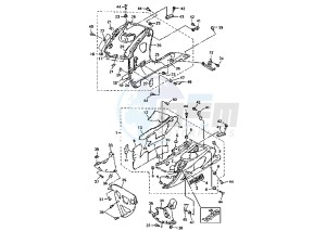 YZF R THUNDER CAT 600 drawing COWLING 2