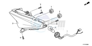 CBR125RSC drawing TAILLIGHT