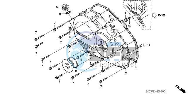 RIGHT CRANKCASE COVER