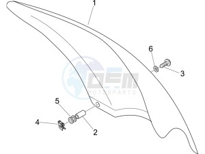 Beverly 125 e3 drawing Windshield