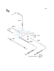 KVF 750 D [BRUTE FORCE 750 4X4I] (D8F-D9F) D8F drawing CABLES