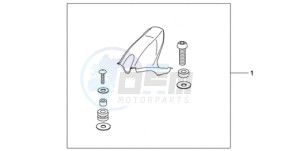 CBR1000RR9 Europe Direct - (ED / TRI) drawing CARBON FIBER HUGGER