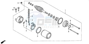 CBR900RE drawing STARTING MOTOR (CBR900RR2,3)