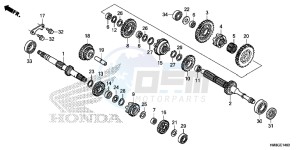 TRX250TEE FOURTRAX RECON ES Europe Direct - (ED) drawing TRANSMISSION