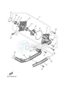 XP530D-A (BC39) drawing WATER PUMP