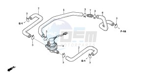 CB1300SA CB1300SUPERBOLD'OR drawing AIR INJECTION CONTROL VALVE