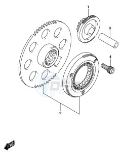 GSX-250RA drawing STARTER CLUTCH