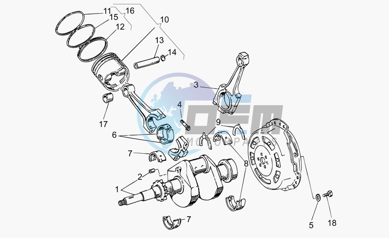 Crankshaft cpl.