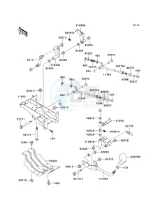 KAF 950 B [MULE 3010 DIESEL 4X4] (B1) [MULE 3010 DIESEL 4X4] drawing SHIFT LEVER-- S- -