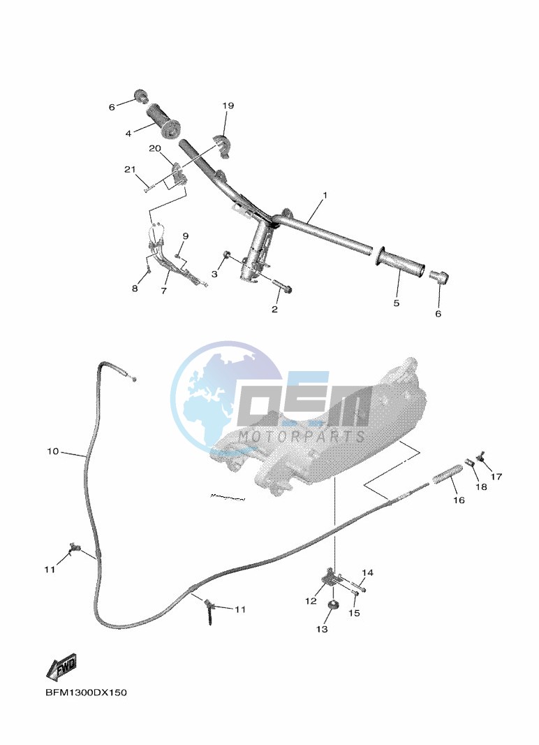 STEERING HANDLE & CABLE