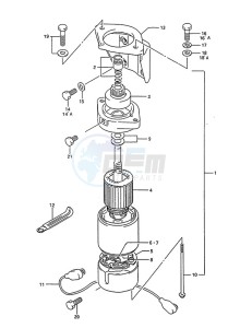 DT 85 drawing Starting Motor