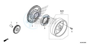 VFR1200XDE CrossTourer - VFR1200X Dual Clutch 2ED - (2ED) drawing STARTING CLUTCH