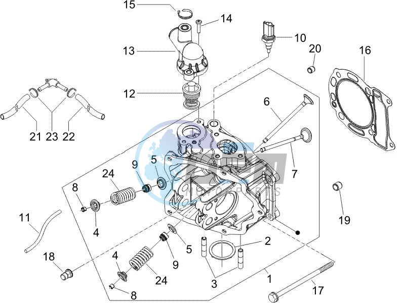 Cilinder head unit - Valve