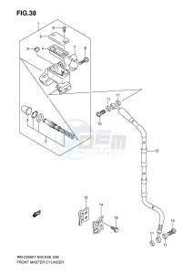 RM-Z250 (E3-E28) drawing FRONT MASTER CYLINDER (MODEL K7)