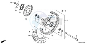 VT750C9 E / MKH MME drawing FRONT WHEEL