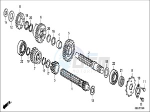 CRF50FH Europe Direct - (ED) drawing TRANSMISSION