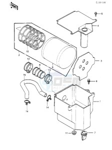 KLT 250 P [POLICE] (P1) [POLICE] drawing AIR CLEANER