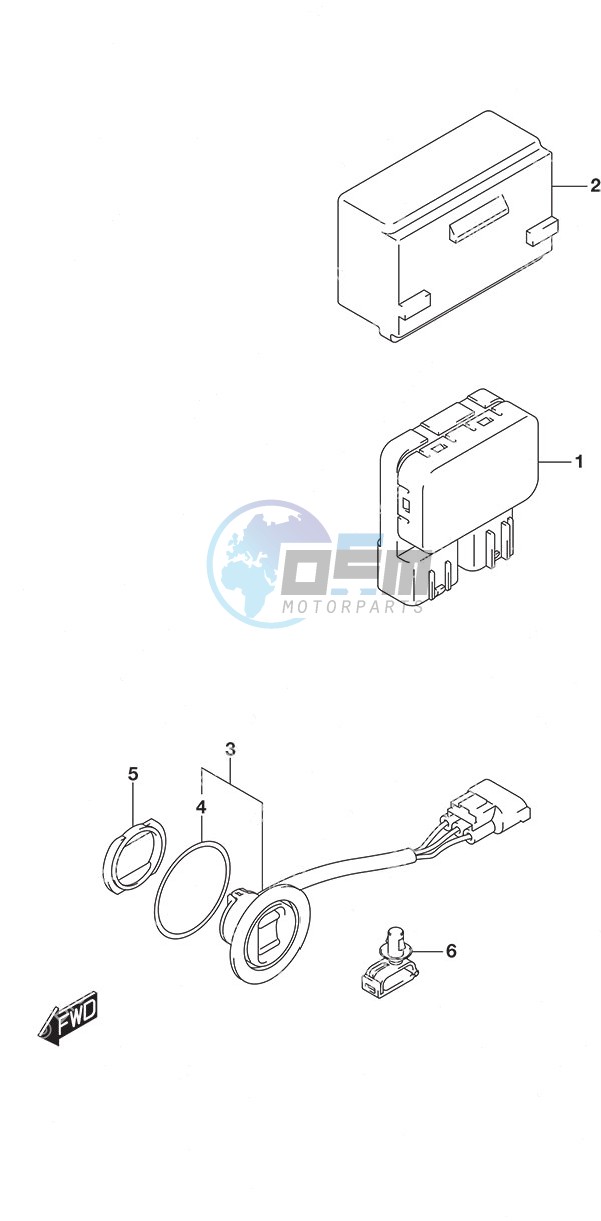 PTT Switch Remote Control w/Power Tilt