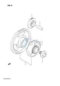 GSX-R750 (E1) drawing STARTER CLUTCH