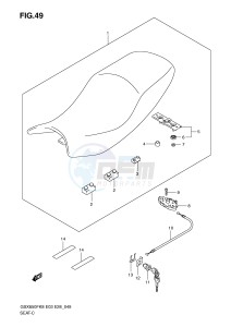 GSX650F (E3-E28) Katana drawing SEAT