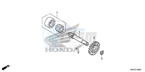 CRF450RF CRF450R Europe Direct - (ED) drawing OIL PUMP