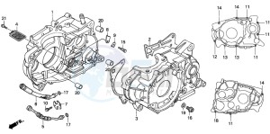 NX650 500 DOMINATOR drawing CRANKCASE