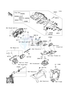 ZX 600 R [NINJA ZX-6R MONSTER ENERGY] (R9FA) R9FA drawing CHASSIS ELECTRICAL EQUIPMENT