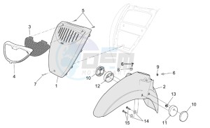 Scarabeo 50 4T E2 drawing Front body II