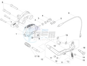 V9 Roamer 850 (APAC) drawing Pomp van de achterrem