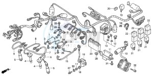 CB1300F CB1300SUPER FOUR drawing WIRE HARNESS/IGNITION COI L (CB1300F/F1)