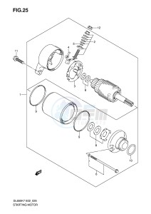 DL650 (E2) V-Strom drawing STARTING MOTOR (MODEL K7 K8 K9 E2 E19 E24)