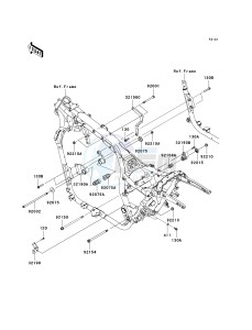 VN 1700 B [VULCAN 1700 VOYAGER ABS] (9FA) B9FA drawing FRAME FITTINGS