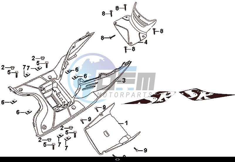 FLOOR PANEL - CENTER COVER