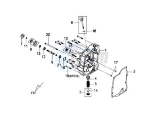 GTS 125 EFI drawing COVER RIGHT